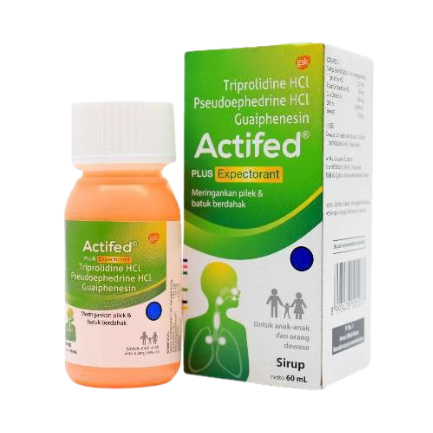 Actifed Plus Expectorant Sirup 60 ml (Hijau)